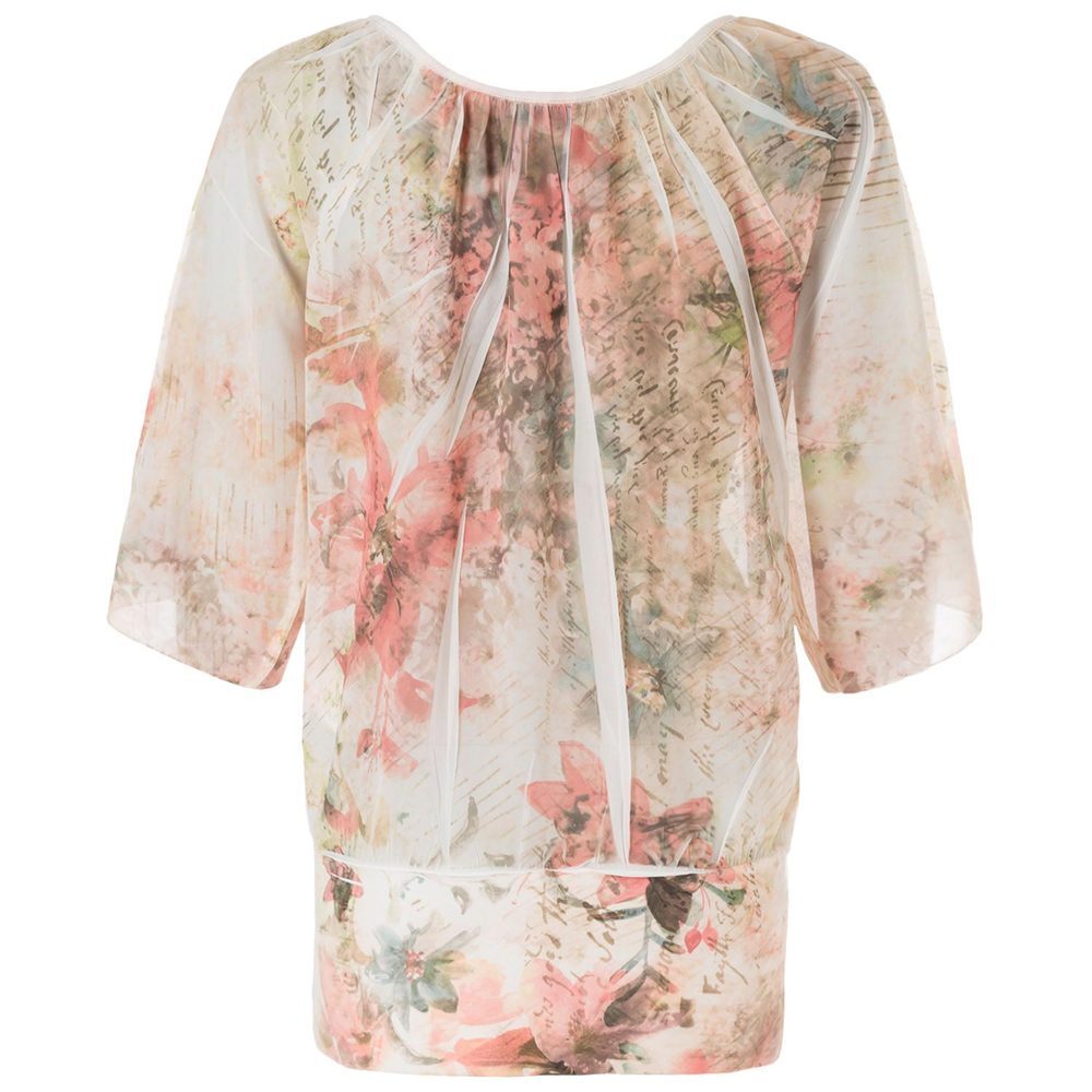 Chiffon-Bluse im Kimono-Stil