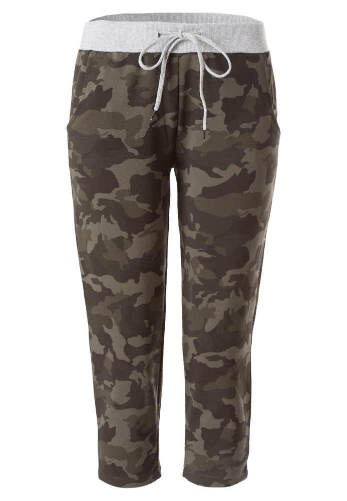 Caprihose in Camouflage-Optik