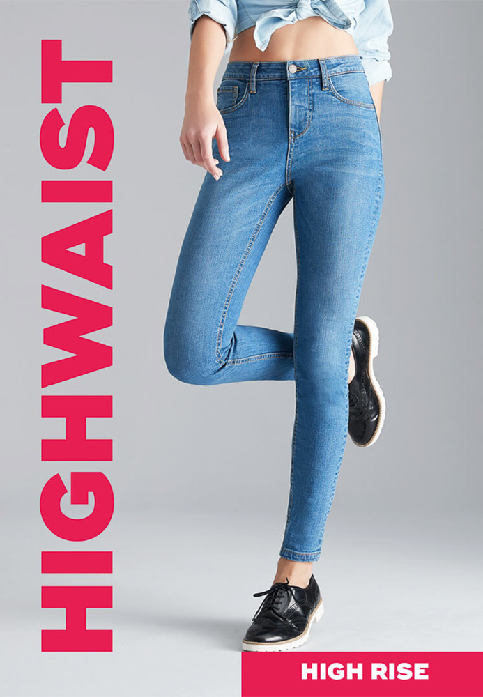 Skinny High Rise Jeans