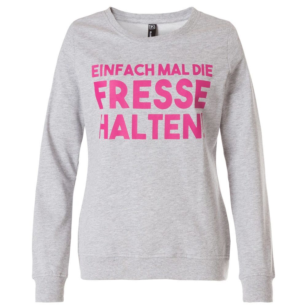 Sweatshirt mit Sprüchedruck