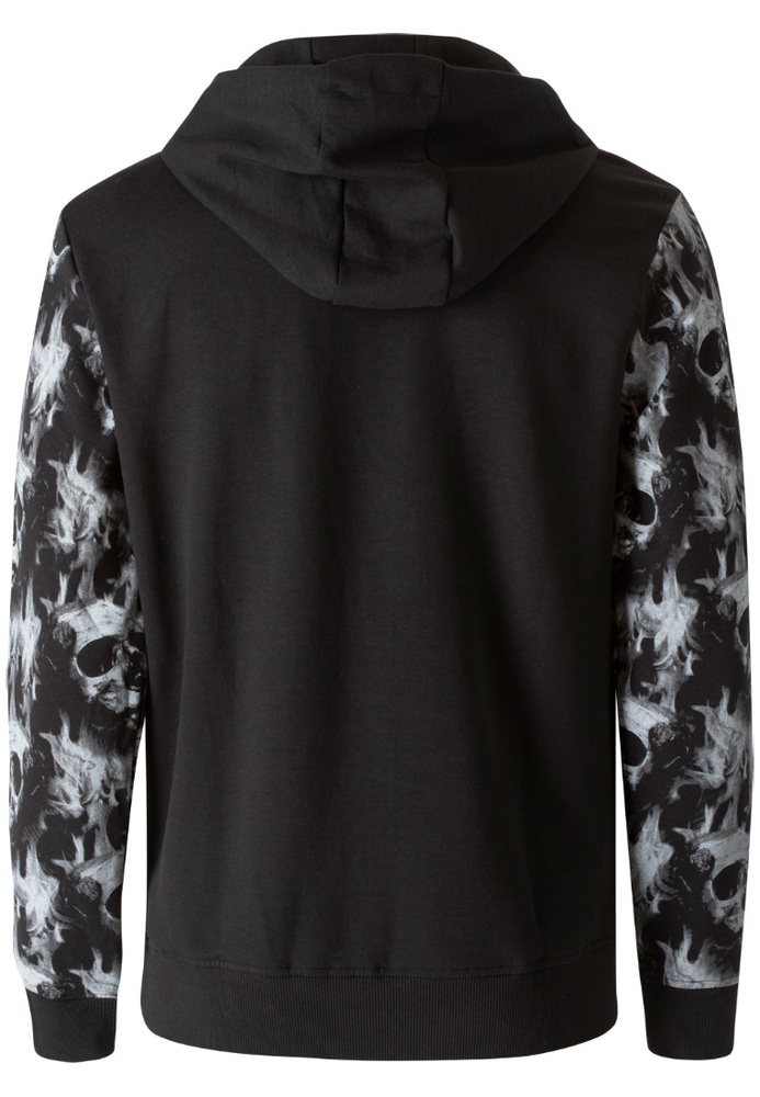 Hoodie mit Totenkopf-Muster