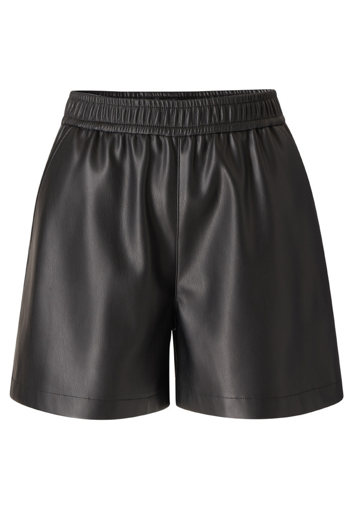 Shorts aus Lederimitat