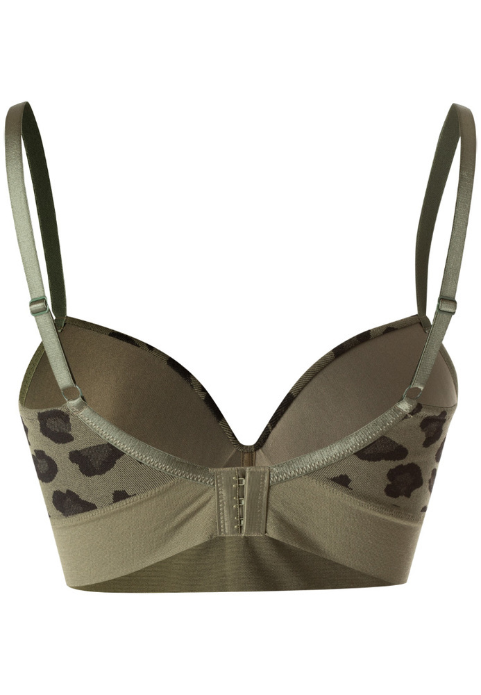 Bralette-BH mit Leo-Print