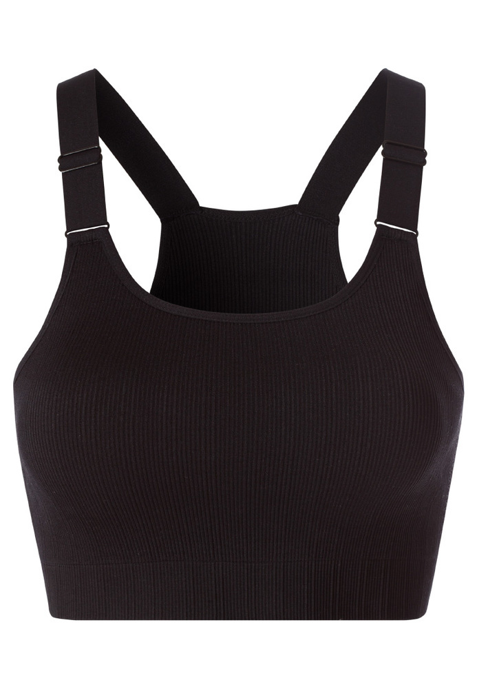 Bustier in Ripp-Optik