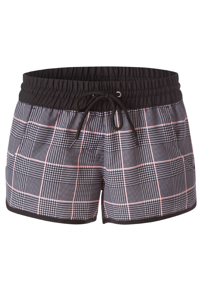 Badeshorts mit All-Over Karo-Muster