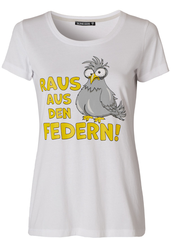 Pyjama-Top mit Tauben-Motiv