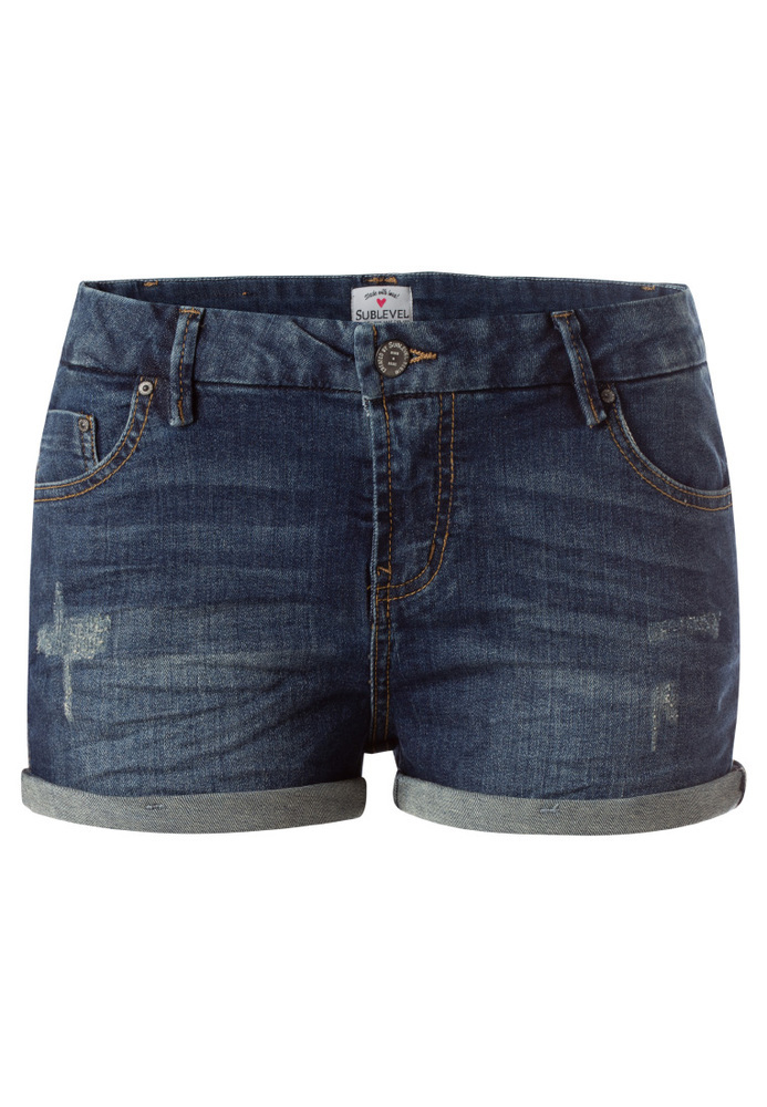 Shorts mit Stickerei