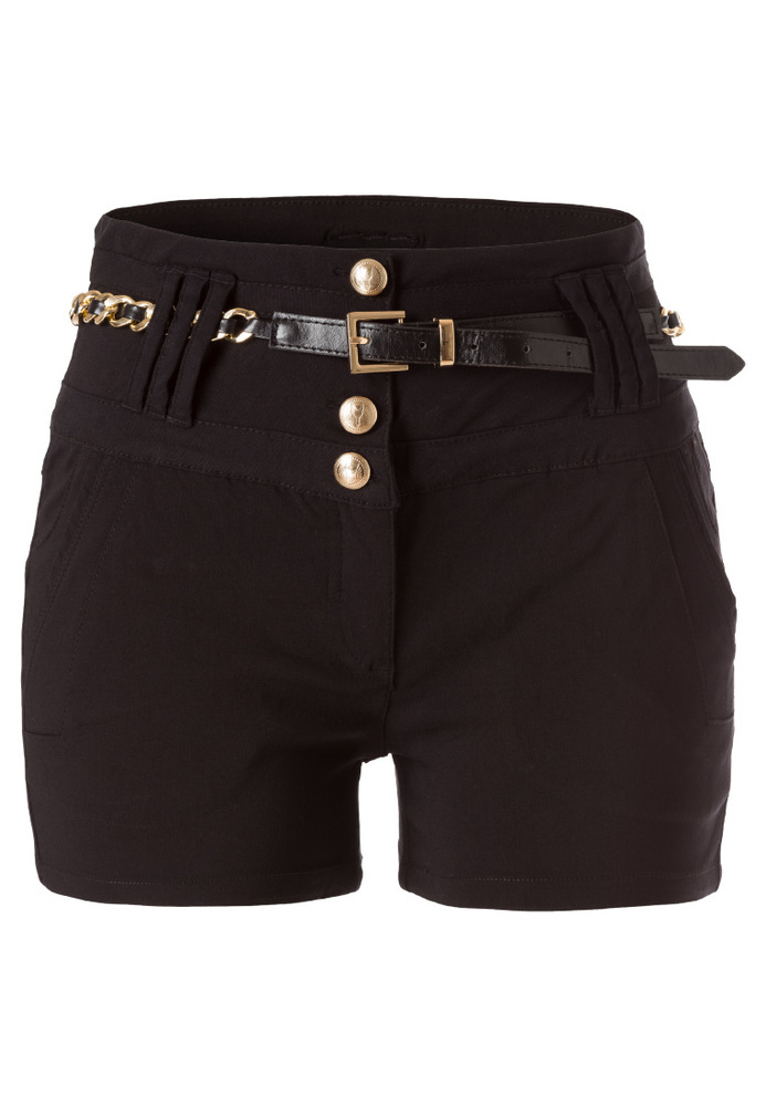 Chino-Shorts mit Gürtel