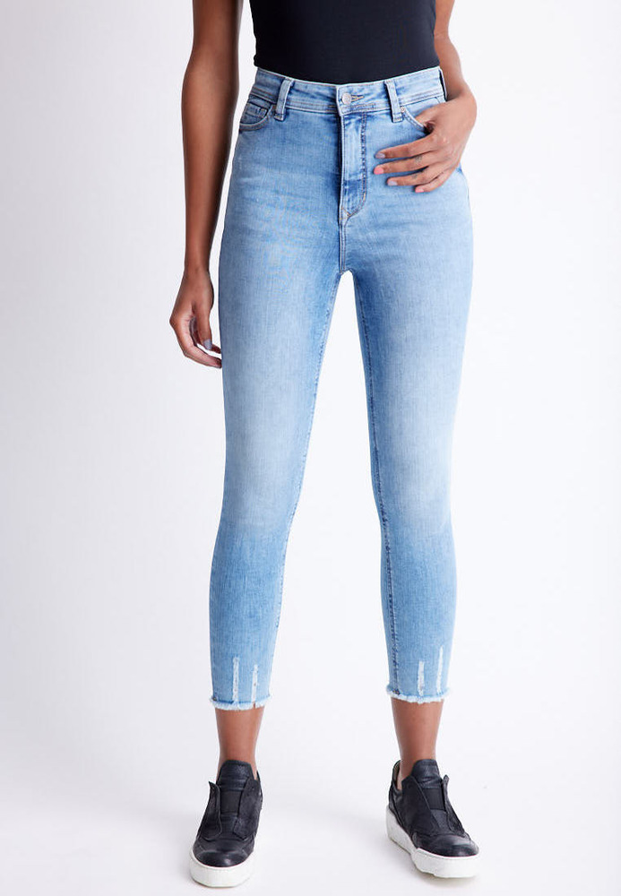 Ankle High Waist Jeans