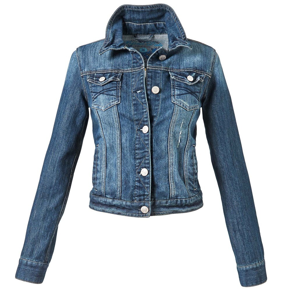 Jeansjacke mit Knöpfen