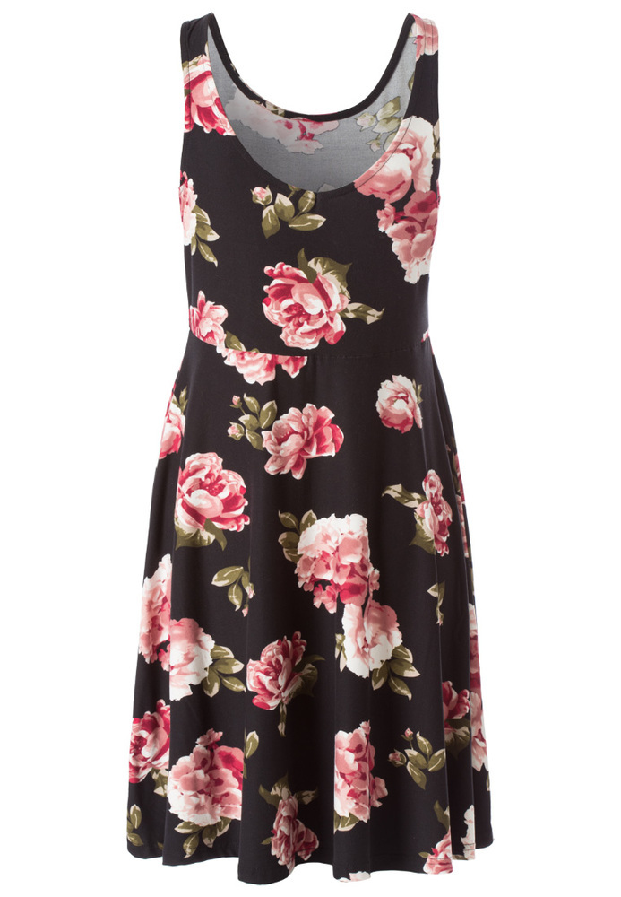 Kleid mit All-Over Blumen-Print