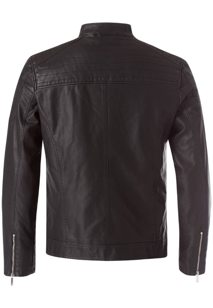 Bikerjacke aus Lederimitat