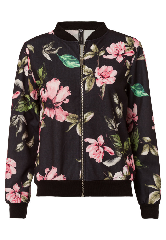 Sweatjacke mit Blumen-Print