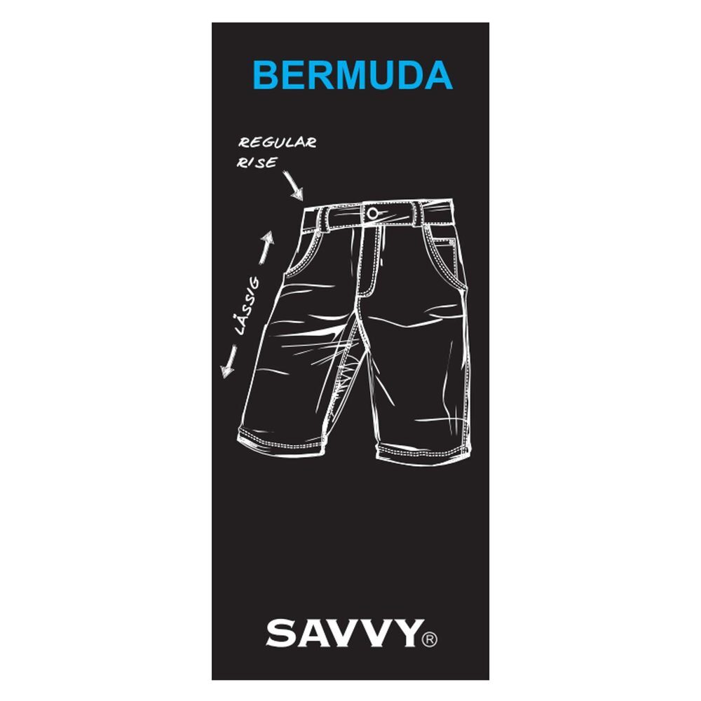 Regular Rise Bermuda Jeans