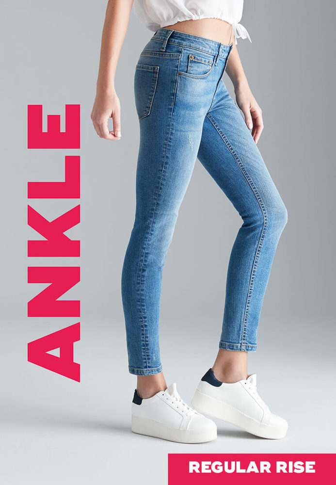 Ankle Regular Rise Jeans