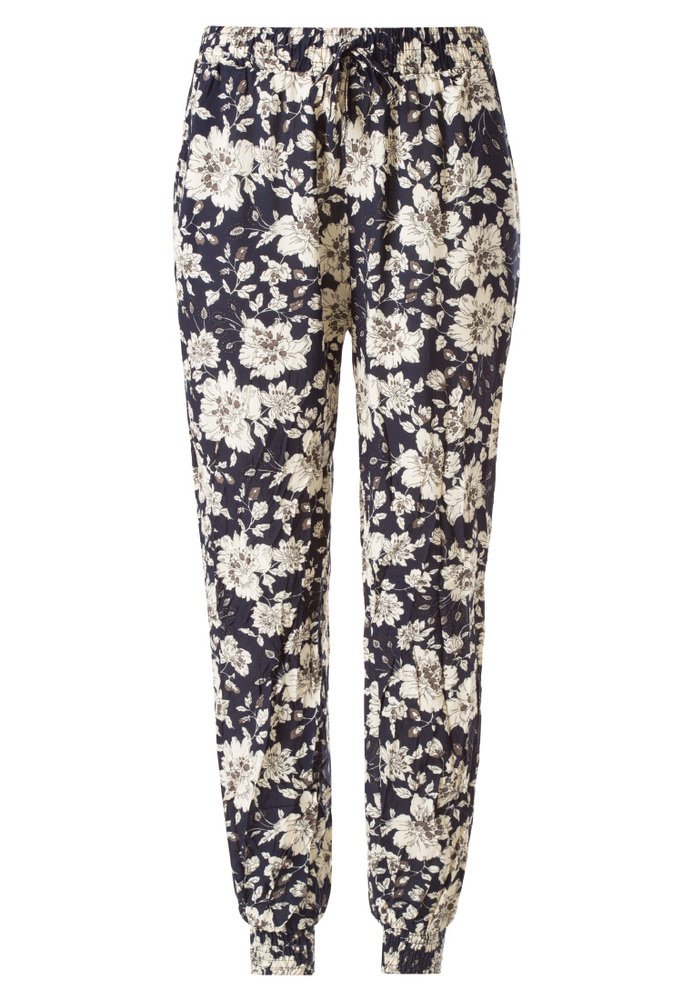 Haremshose mit All-Over Blumen-Print