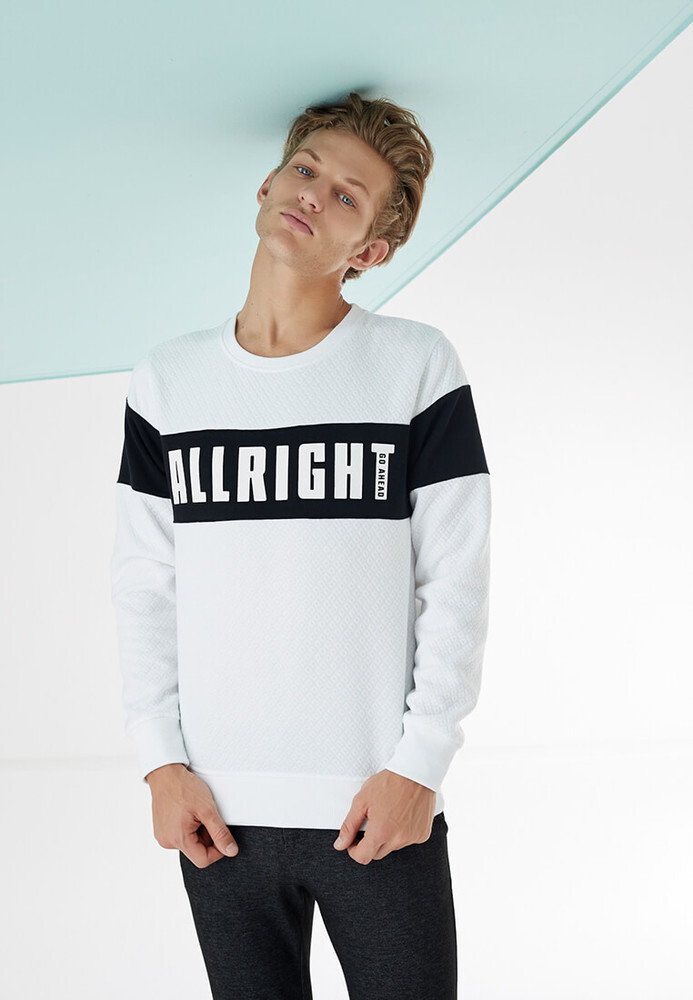 Sweatshirt mit Schriftzug-Print