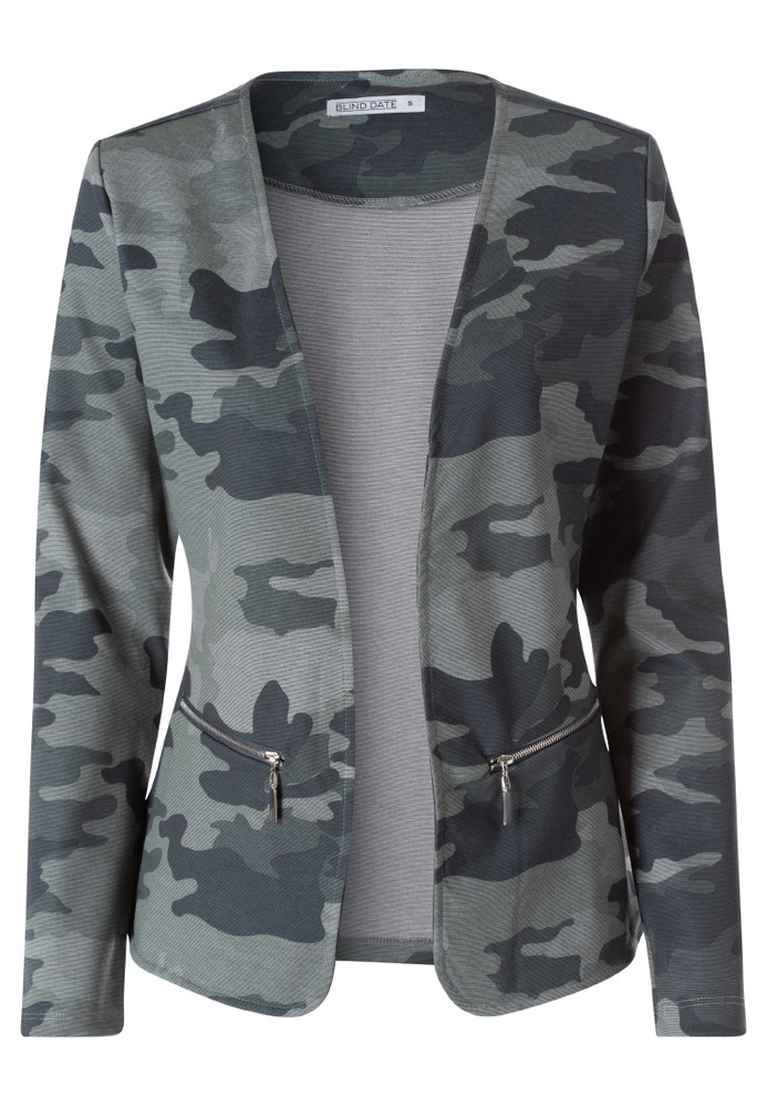 Blazer in Camouflage-Optik