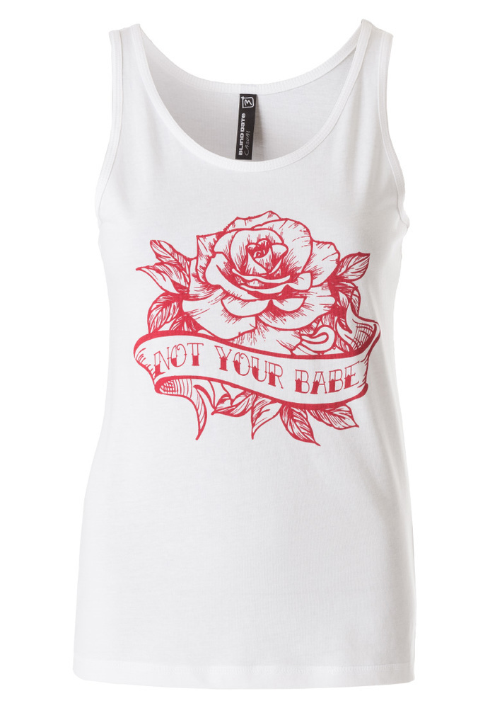 Basic-Tank-Top mit Print