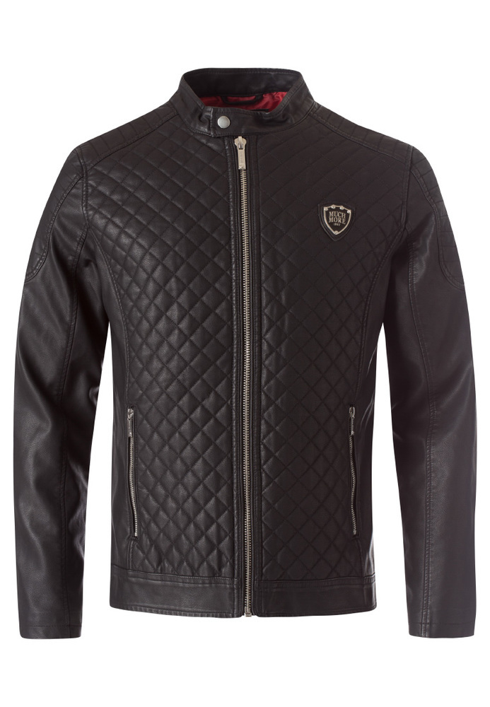 Bikerjacke aus Lederimitat