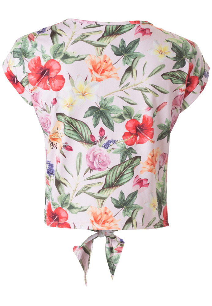 Fledermausshirt mit All-Over Blumen-Print