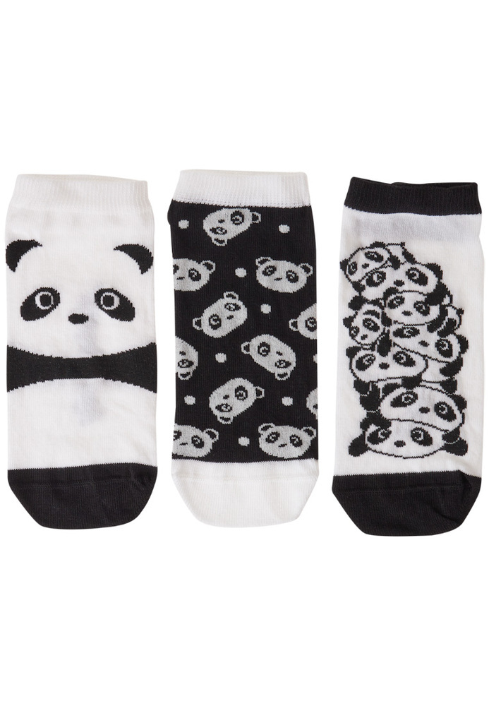 Sneaker-Socken mit Panda-Motiv