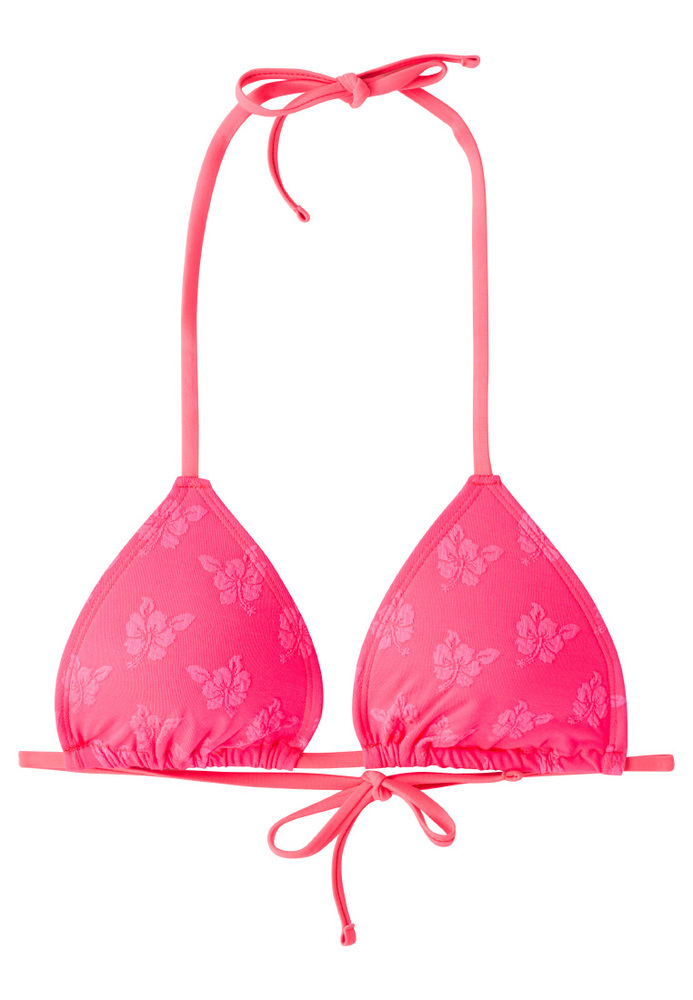 Triangel-Bikini mit All-Over Blumen-Muster