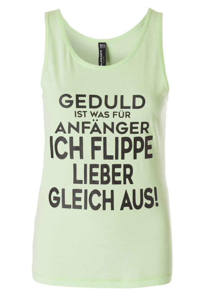 Basic Top mit Sprüche-Druck