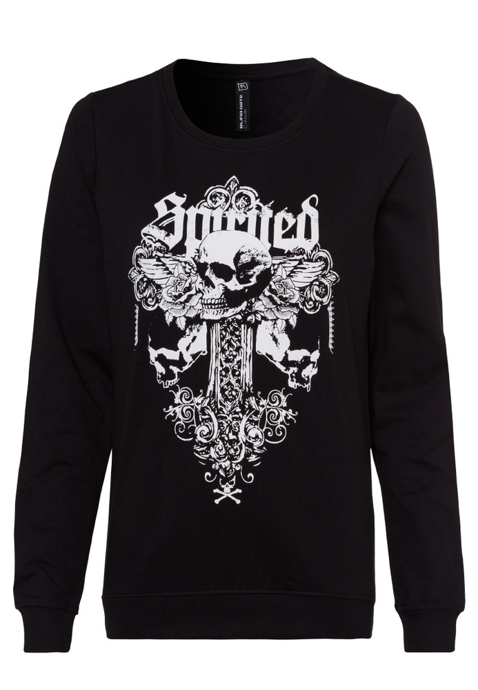 Longsleeve mit Totenkopf-Motiv