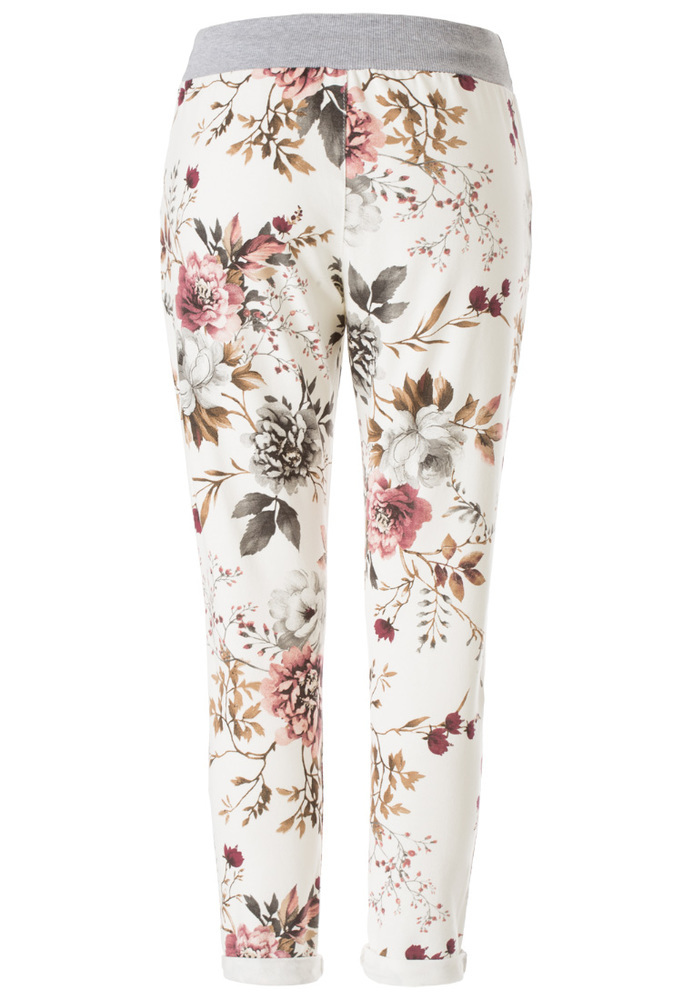 Track-Pants mit All-Over Blumen-Muster