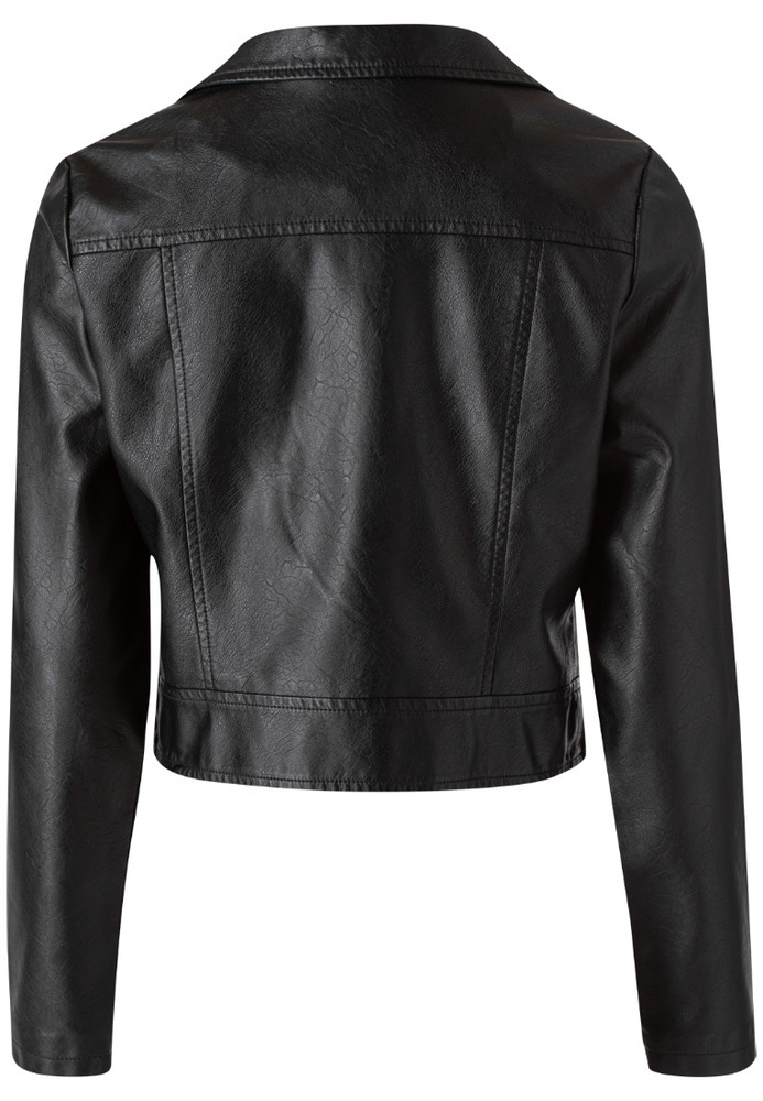 Bikerjacke aus Lederimitat