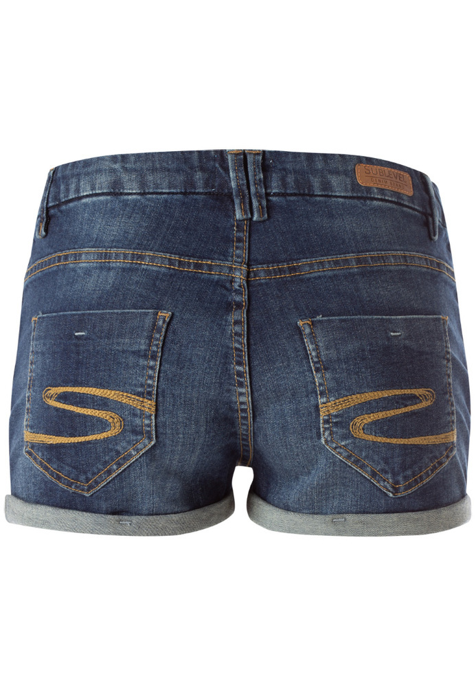 Shorts mit Stickerei