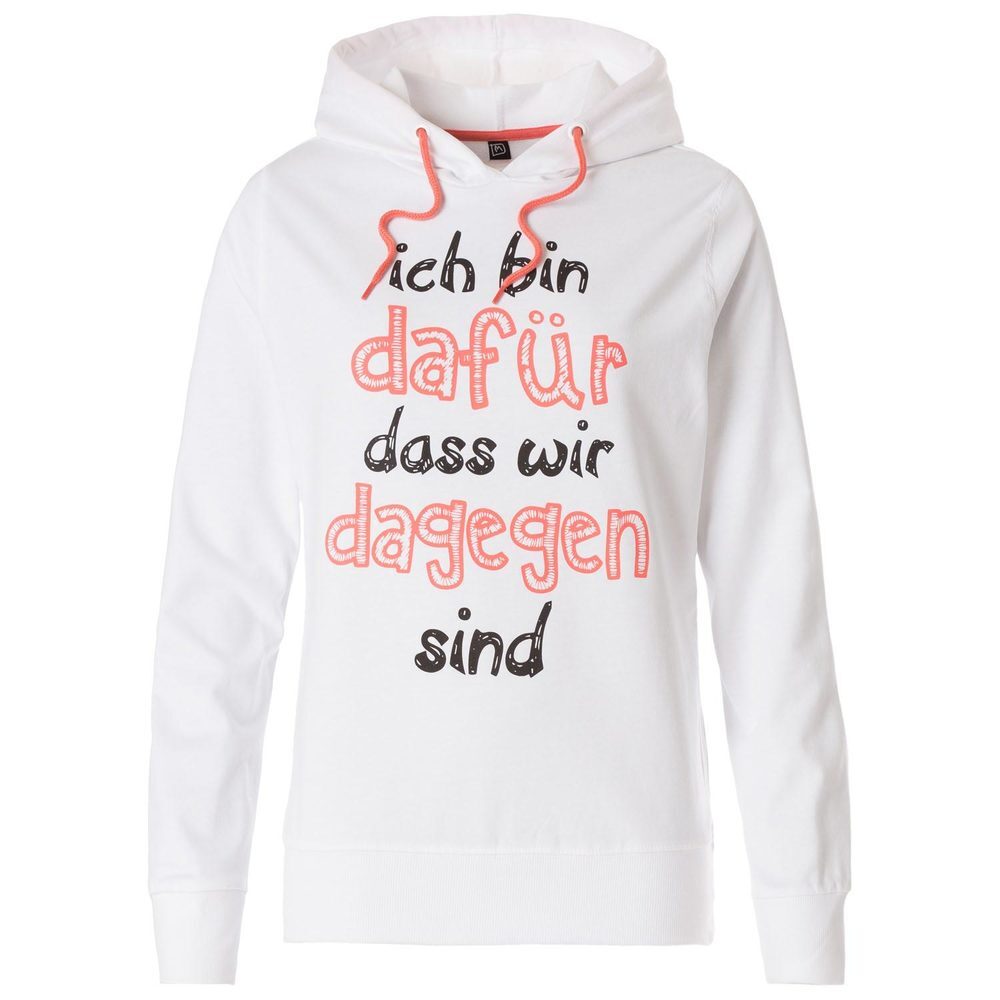 Kapuzenshirt mit Sprüche-Druck