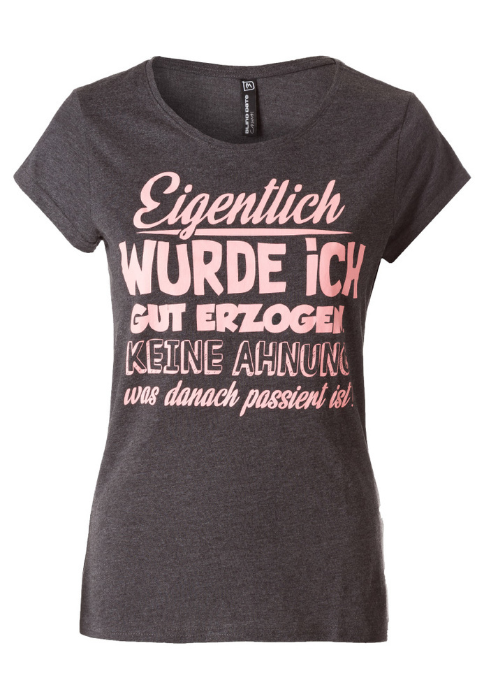 T-Shirt mit Sprüche-Druck