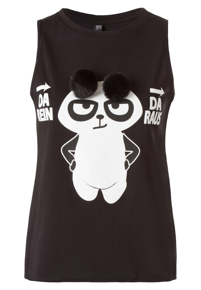 Tank-Top mit Panda-Motiv