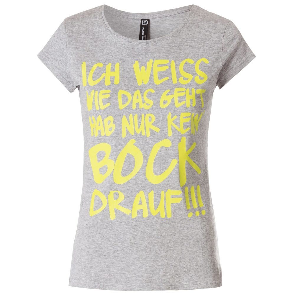 T-Shirt mit Sprüche-Druck