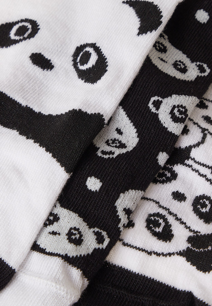 Sneaker-Socken mit Panda-Motiv