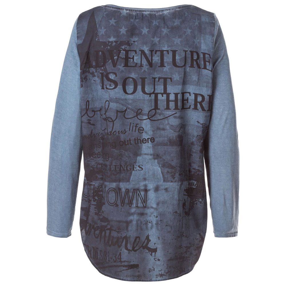 Longsleeve im Oilwash-Look