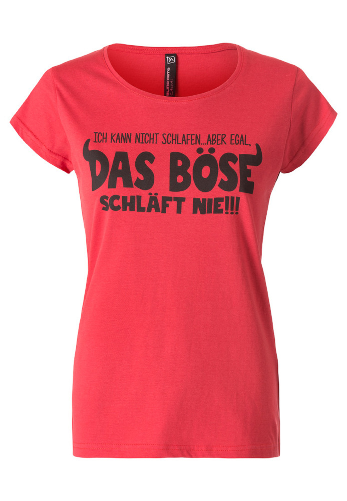 T-Shirt mit Sprüche-Druck