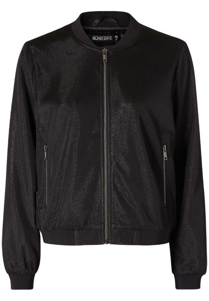 Blouson aus Glitzermaterial