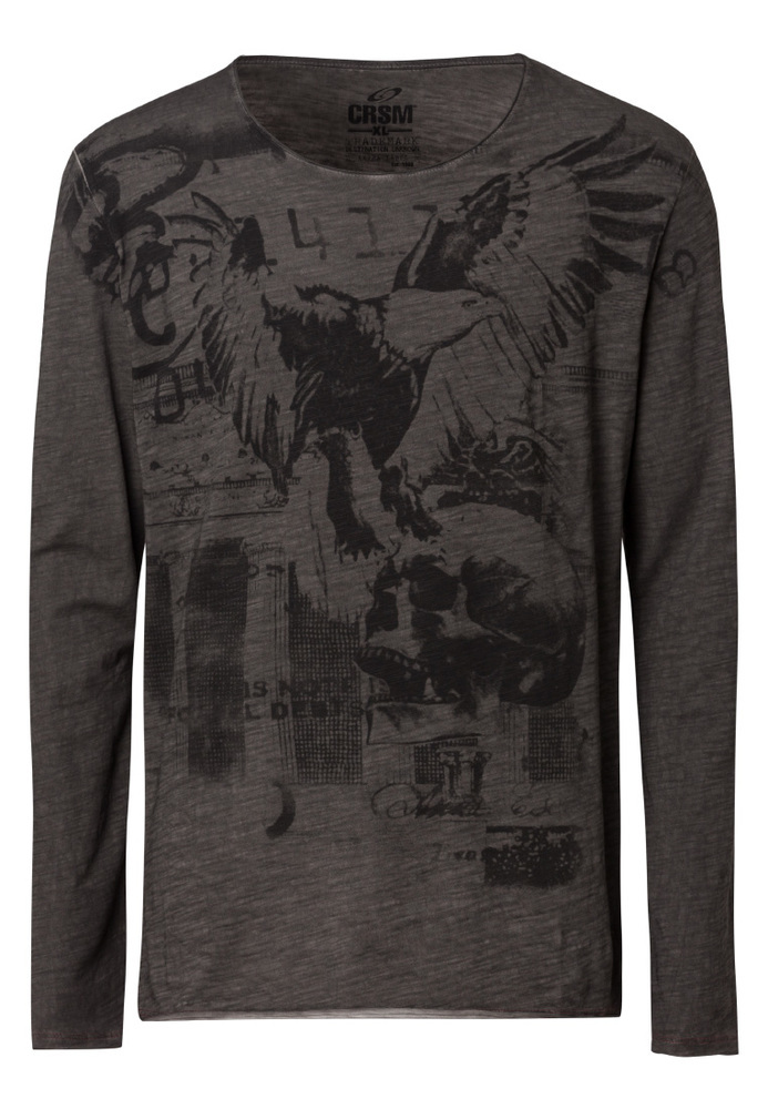 Longsleeve mit Totenkopf-Print