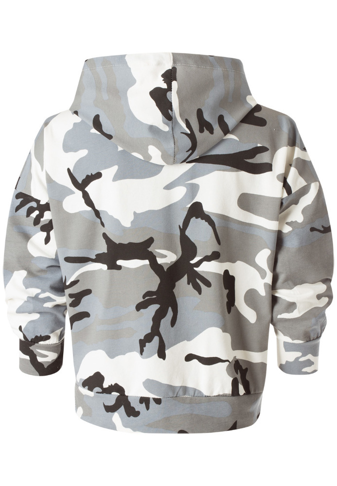 Hoodie in Camouflage-Optik