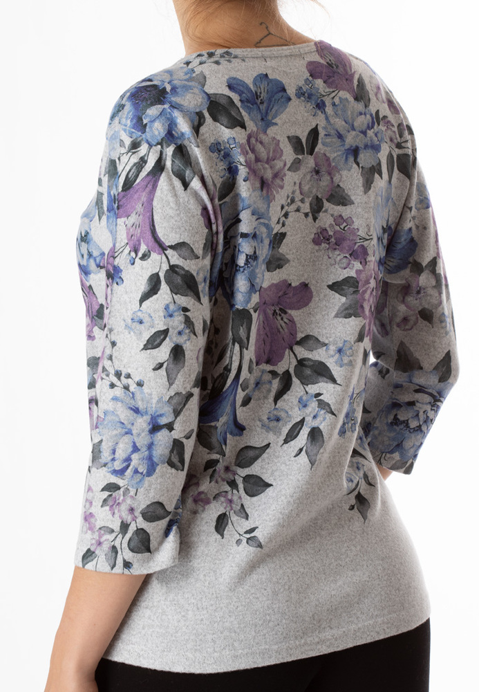 Longsleeve mit Blumen-Print