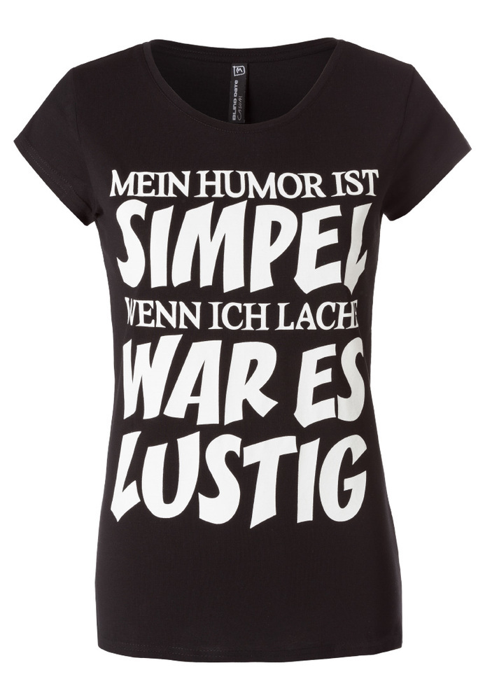 T-Shirt mit Sprüche-Druck