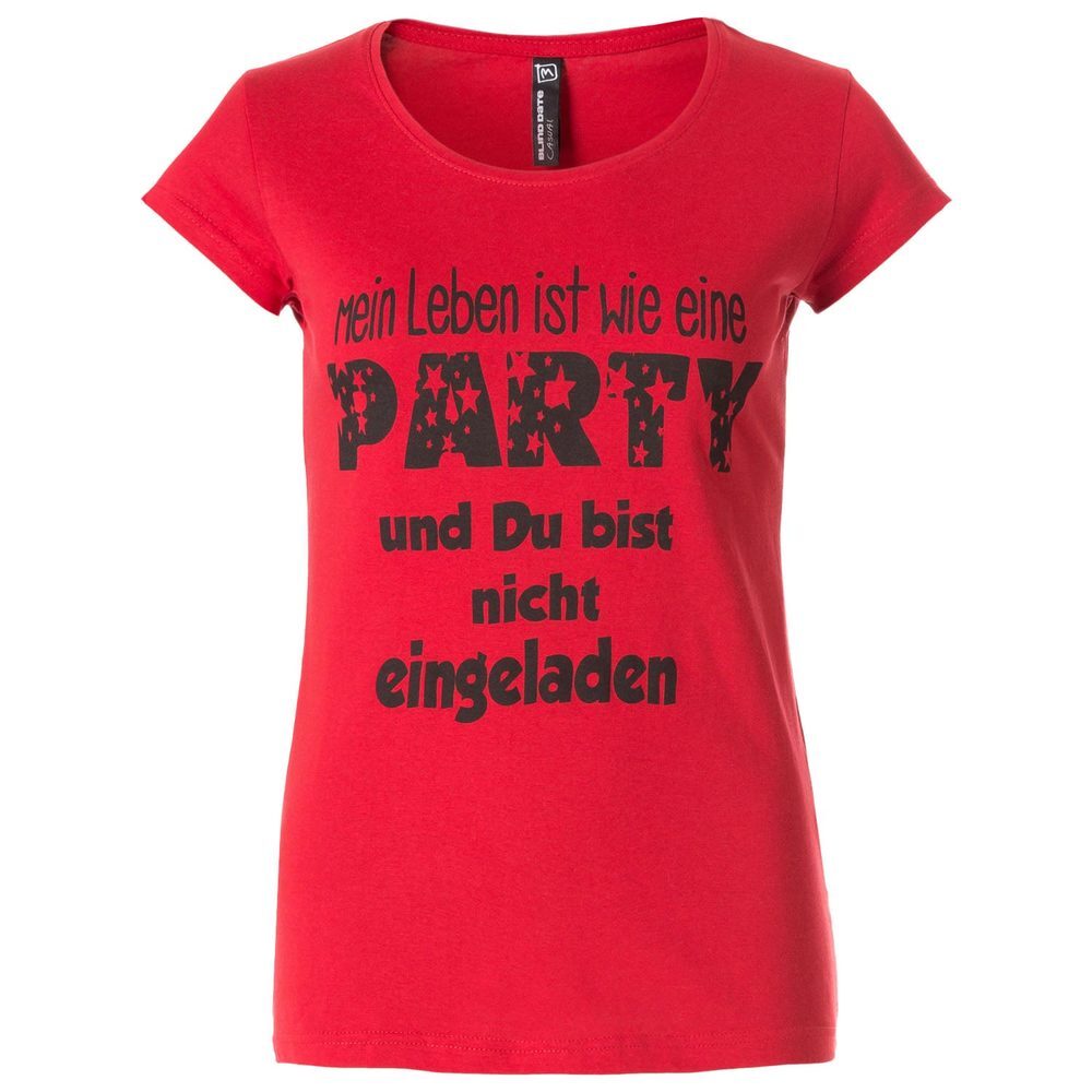 T-Shirt mit Sprüche-Druck