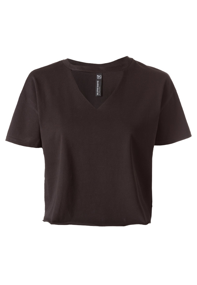 Basic-Shirt mit Choker-Kragen