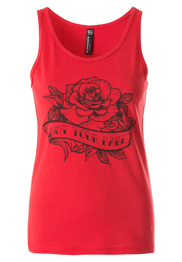 Basic-Tank-Top mit Print