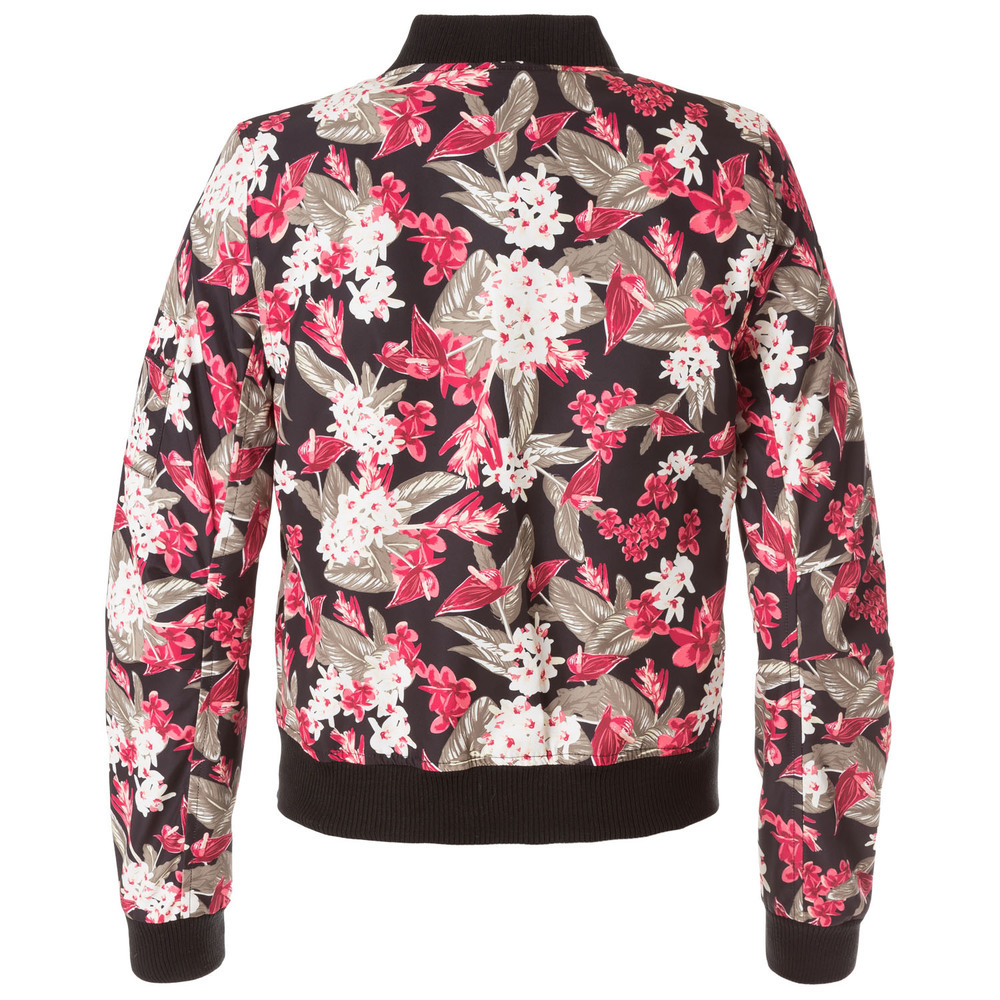 Bomberjacke mit Blumen-Print