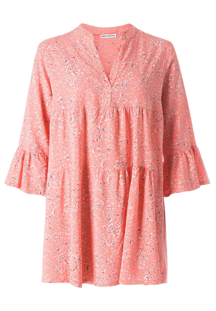 Bluse mit All-Over Blumen-Print