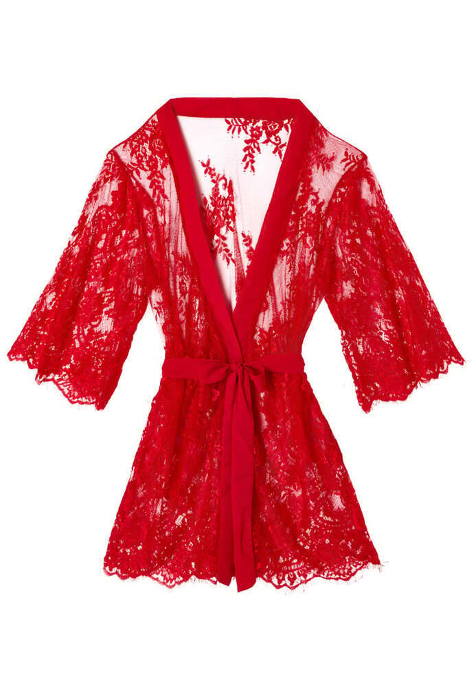 Kimono mit Spitze